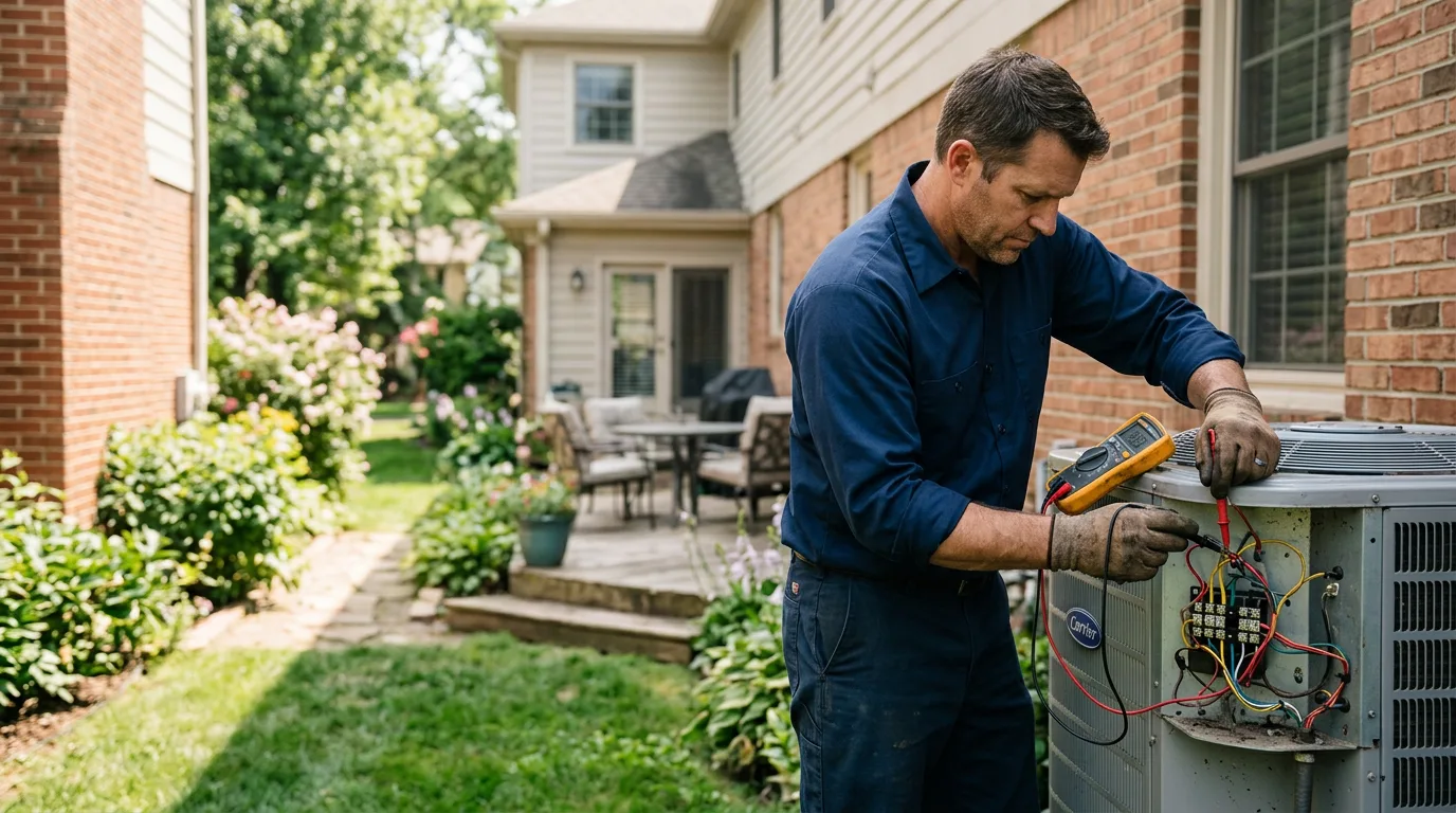 HVAC technician working near Hazleton, IA